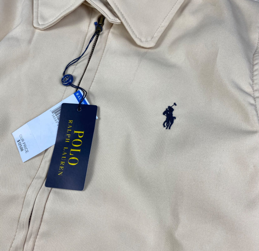 (Chaqueta Ralph Lauren Barracuda Crema – Clásico y Exclusivo ✨)