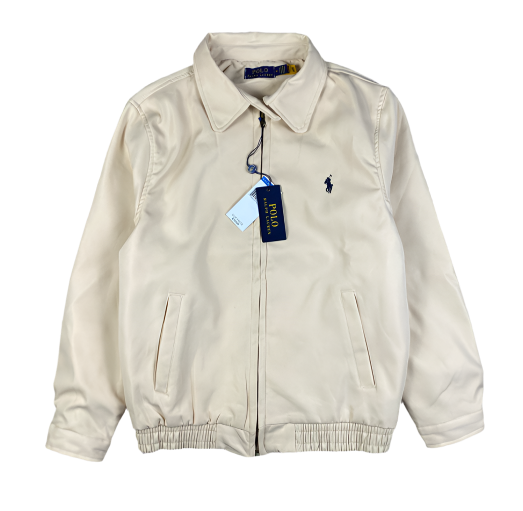 (Chaqueta Ralph Lauren Barracuda Crema – Clásico y Exclusivo ✨)